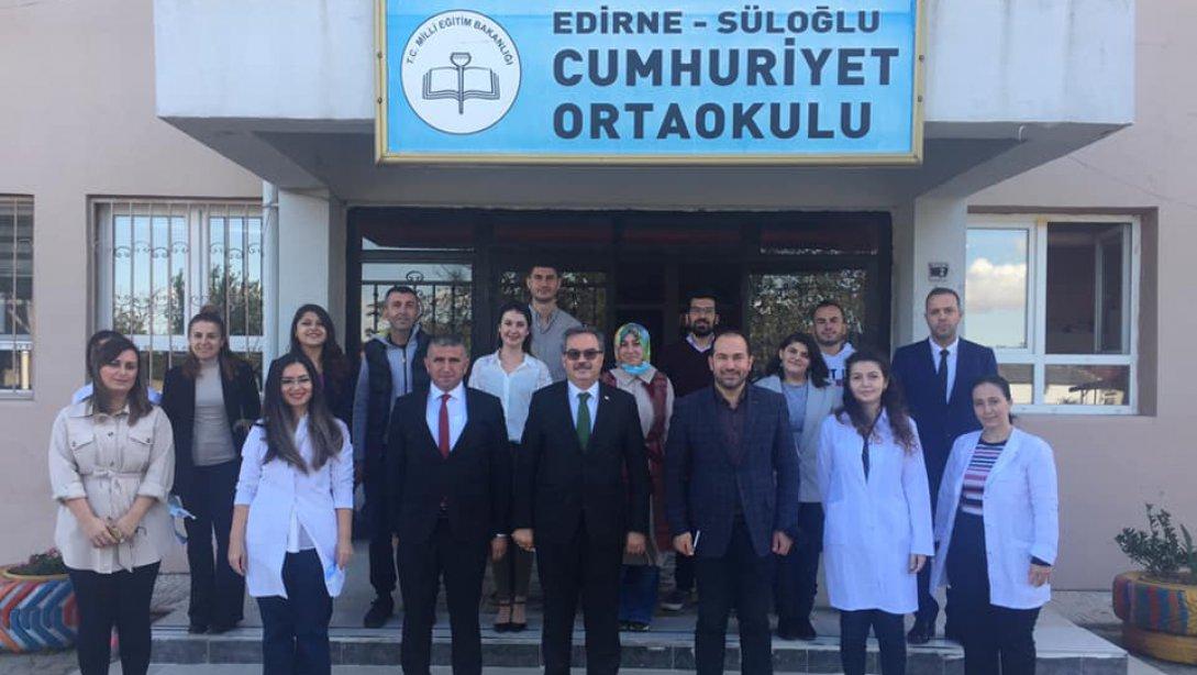 İl Millî Eğitim Müdürümüz Sayın Dr. Önder ARPACI, Cumhuriyet Ortaokulu'nu Ziyaret Etti.